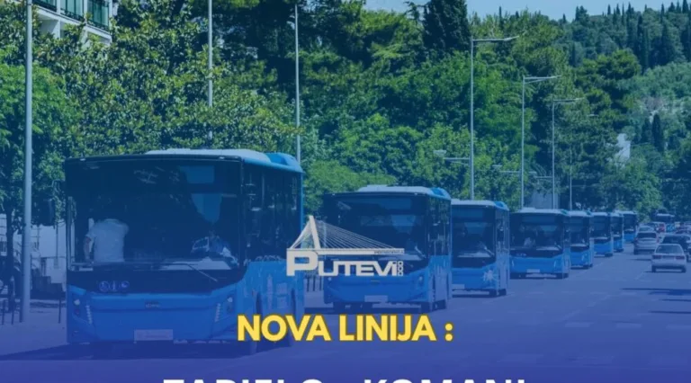 Podgorica: Uvodi se probna linija gradskog prevoza na relaciji Zabjelo – Komani