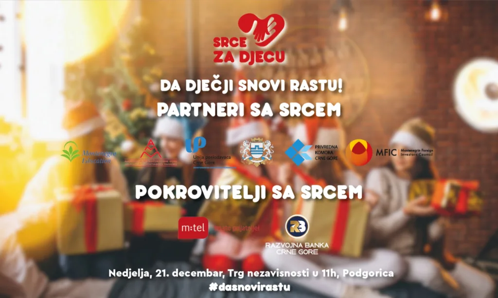 Srce za djecu 2025.” sjutra na Trgu nezavisnosti: Poziv građanima da dođu i ponesu ljubav i paketiće za najmlađe