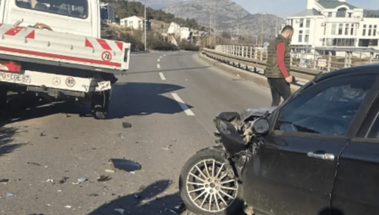 Podgorica: Udes na putu ka Zlatici, formirane velike gužve u saobraćaju