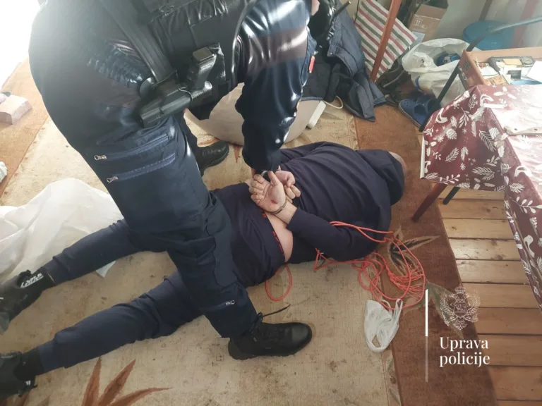 Policija objavila snimak hapšenja Lazara Vulevića, osumnjičenog za dvostruko ubistvo u Nikšiću